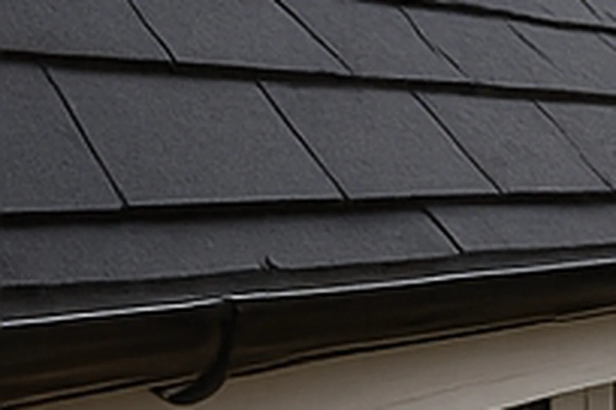 Skylight installation with flashing detail